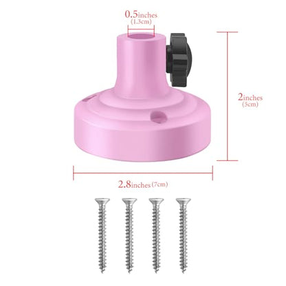 Geekria for Creators Microphone Table Flange Mount Adapter, Metal Table Mount Clamp with Adjustable Interface Aperture Compatible with TONOR T20, Aokeo AK-35, InnoGear Microphone Arm (Pink) - color: Pink