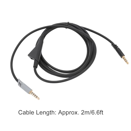 goodstumbler Headphone Sound Cable: Compatible with Logitech Astro A10 A30 A40 A40 TR, Replacement Gaming Headset with Inline Volume Control, Detachable Woven Audio Cable