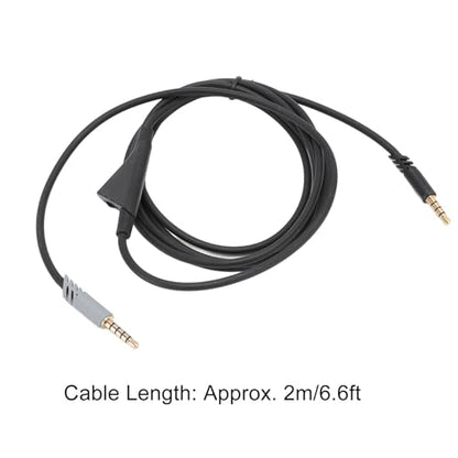 goodstumbler Headphone Sound Cable: Compatible with Logitech Astro A10 A30 A40 A40 TR, Replacement Gaming Headset with Inline Volume Control, Detachable Woven Audio Cable