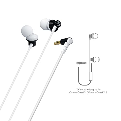 Hyperkin Lightweight Earbuds with Silicone Travel Case for Oculus Quest 2 (Gray) - Oculus