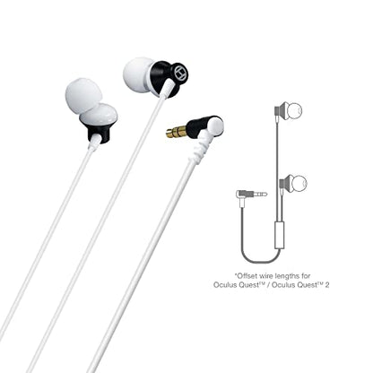 Hyperkin Lightweight Earbuds with Silicone Travel Case for Oculus Quest 2 (Gray) - Oculus