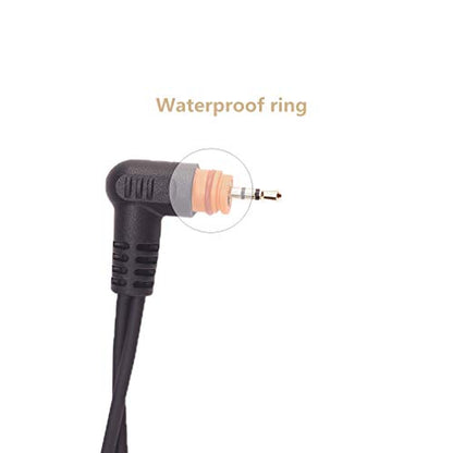 Translucent Acoustic Tube Earpiece PTT/Mic Compatible with Motorola SL300 SL3500e TLK100 SL7550 SL7550e SL7580 Walkie Talkie (Compatible with SL300-C Style)
