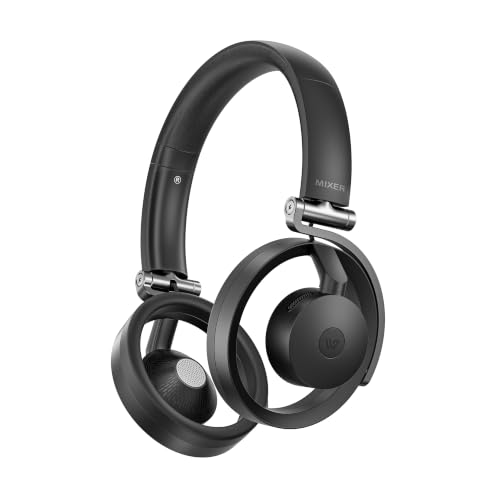Mixer Open Ear Headphones, Wireless Headphones with Qualcomm aptX HD, Snapdragon Sound, Comfortable Breathable Open Fit, 40-Hour Playtime, Open Back Headphones with Carrying Case (Black) - color: Black