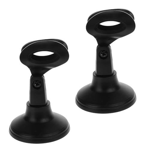 2pcs Adjustable Microphone Stand with Round Base Easy to Use Desktop Mic Stand for Home Studio Office to Use Box