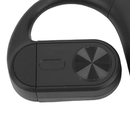 Zopsc Wireless Earpiece, Bluetooth Single Ear Hook Headset, Noise Canceling Mic, Digital Display Hands Free Earpiece for Driving Office, Black - color: Black