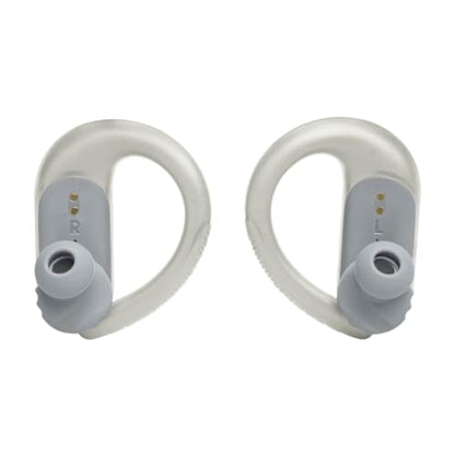 JBL Endurance Peak 3 - Dust and Water Proof (IP68) True Wireless Active Earbuds, JBL Pure Bass Sound, Up to 50 Total Hours of Playback with Speed Charge, Ambient Aware & Talk Thru (White) - color: White