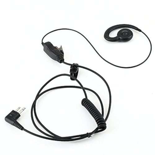 HWAYO Walkie Talkie Swivel Earpiece with Microphone and PTT for MOT Two Way Radio - Motorola Swivel Earpiece Compatible with Walkie Talkies CLS1410, CLS1100, HKLN4604A (1 Pack) - size: 1 Pack