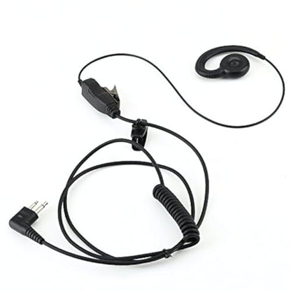 HWAYO Walkie Talkie Swivel Earpiece with Microphone and PTT for MOT Two Way Radio - Motorola Swivel Earpiece Compatible with Walkie Talkies CLS1410, CLS1100, HKLN4604A (1 Pack) - size: 1 Pack