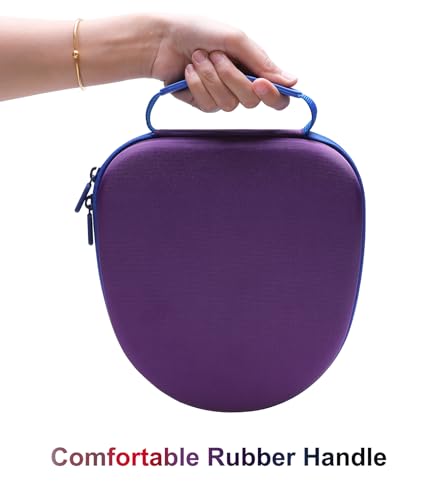 Case for Sony WH-CH720N/WH-CH520 Noise Canceling Headphones Dark Purple | Hard Carrying Travel Case for Sony WH-CH720N/WH-CH520 Noise Canceling Wireless Headphones - color: Dark Purple