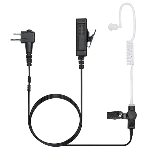 Compatible with Motorola CP200 CP200D Earpiece, Compatible with Motorola BPR40 CP100D CP185 RDM2070D Two Way Radio Headset Walkie Walkie Surveillance Kit Police Headphones (10 Packs) - color: 10 packs