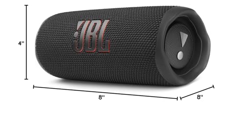 JBL Flip 6 (Black) + Bundle with divvi! Protective Hardshell Case - color: Black