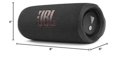 JBL Flip 6 (Black) + Bundle with divvi! Protective Hardshell Case - color: Black