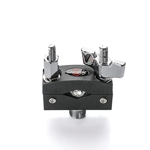 Gibraltar Hinged Microphone Clamp with Integrated Gooseneck Thread Mount, Compatible with 1/2 to 1-1/2 Inch Diameter Tubes, Durable Touring-Grade Construction, Drum Rack and Stand Attachment, (SC-DMM) - style: SC-DMM