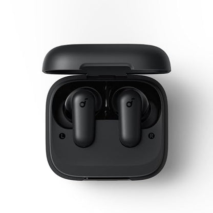 Soundcore P30i by Anker Noise Cancelling Earbuds, Hands-Free Viewing | Strong and Smart Noise Cancelling, Powerful Bass, 45H Playtime, 2-in-1 Case and Phone Stand, IP54, Bluetooth 5.4 - color: Black