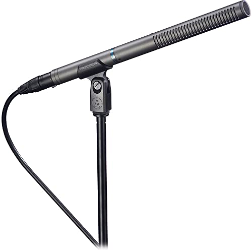 Audio-Technica AT897 Shotgun Microphone Bundle with Auray DUSM-1 Universal Shockmount, Auray Custom Windbuster, and XLR-XLR Cable
