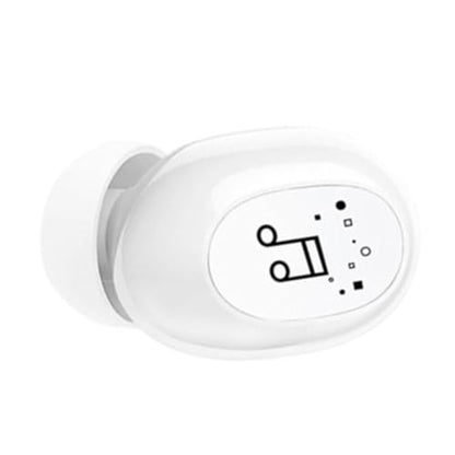 Fabater Single Ear Bluetooth Headset, BT 5.0 3 Hour Playtime Mini Wireless Earbuds, Truck Driver Headset with Touch Control Dual Interconnection IPX4 Sweatproof for Smart Phones PC TV (White) - color: White