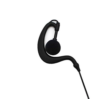 2Pcs G Shape Clip-Ear Walkie Talkie Headset Earpiece with Mic is Compatible with Midland LXT118 GXT1000VP4 LXT500VP3 LXT600VP3 LXT380 2-pin