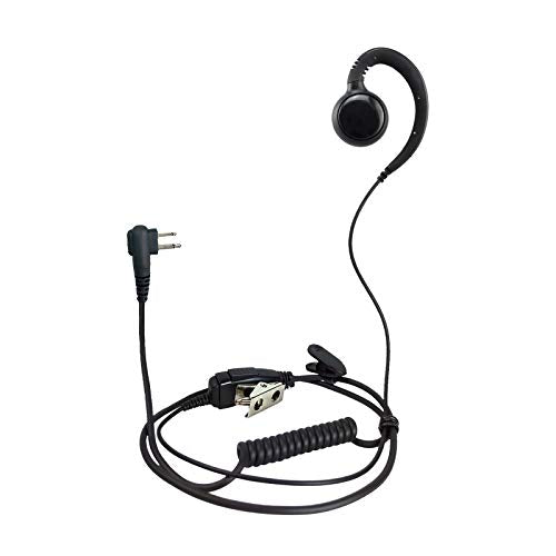 PROMAXPOWER 1-Wire C-Shape Swivel Earpiece with PTT for Motorola CP200D - size: 1-Pack