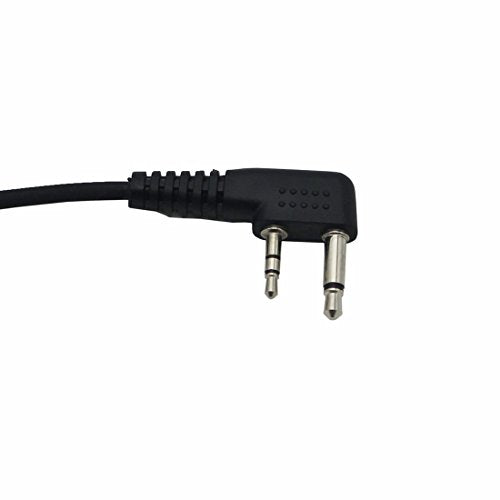 GoodQbuy® 2 Pin PTT Mic Covert Acoustic Tube Earpiece Headset Compatible with Icom Radio IC-F24S IC-F31 IC-F3 IC-F3S IC-F4 (Pack of 2)