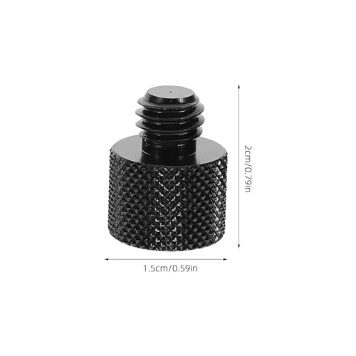 Alasum 6pcs Metal Microphone Threaded Tripod Screw Adapter Set, Mini Mic Mount Converter for Desk Mic Stand, Compatible with Professional Recording Equipment and Music Accessories
