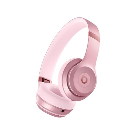Beats Solo 4 - Wireless On-Ear Bluetooth Headphones, Up to 50-Hour Battery Life, Ultra-Lightweight Comfort, Powerful and Balanced Sound, Apple & Android Compatible - Amazon Exclusive Metallic Pink - color: Metallic Pink, style: Standalone