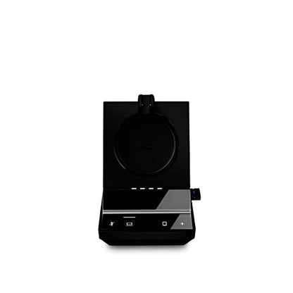 Sennheiser SDW 5034 (507008) - Single-Sided (Monaural) Wireless DECT Headset for Softphone/PC & Mobile Phone Connection Dual Microphone Ultra Noise Cancelling, Black