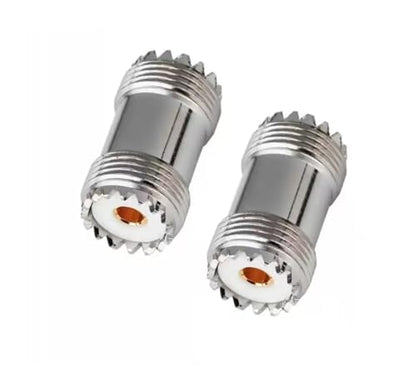 UHF Male Female to UHF Male Female Connector PL259 to SO239 T Right Angle 3 Way RF Coax Coaxial Adapter(UHF-KK Short) - color: UHF-KK SHORT