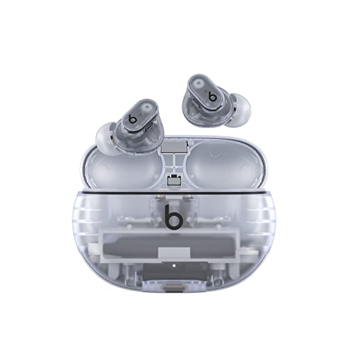 Beats Studio Buds + | True Wireless Noise Cancelling Earbuds, Enhanced Apple & Android Compatibility, Built-in Microphone, Sweat Resistant Bluetooth Headphones, Spatial Audio - Transparent - color: Transparent, style: Standalone