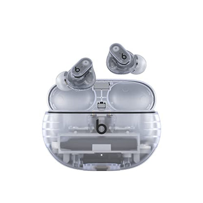 Beats Studio Buds + | True Wireless Noise Cancelling Earbuds, Enhanced Apple & Android Compatibility, Built-in Microphone, Sweat Resistant Bluetooth Headphones, Spatial Audio - Transparent - color: Transparent, style: Standalone