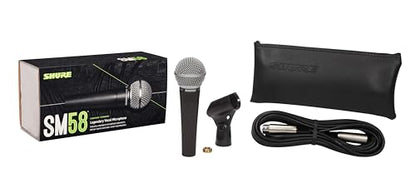 Shure SM58 Pro Dynamic Vocal Microphone with 25-ft XLR Cable