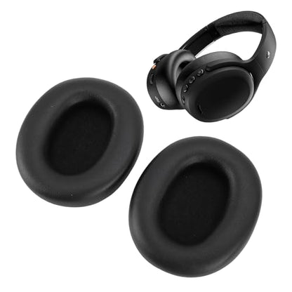 Earpads for 2, Protein Leather Memory Foam Replacement Ear Pads Soft and Stretchable with Noise Isolation Added Thickness