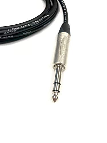 Custom Cable Connection 1.5 Foot (18 inches) Canare L-4E6S Star Quad 3-Pin XLR Male to 1/4" (6.35mm) TRS Balanced Microphone/Audio Cable - size: 1.5ft (18in), style: XLR Male to 1/4"
