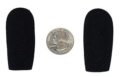 CA945 foam microphone windscreens (microphone covers) (2-pack) for use mini-shotgun mics, larger headsets and desktop microphones