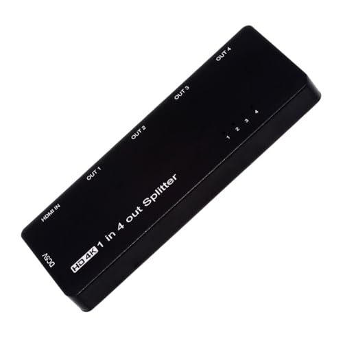 Xiwai HDMI 2.0 Splitter 4K 60hz Converter Ultra-HD Switch 1-IN-4-OUT 18Gbps UHD Hub Support HDCP SST Extended - style: HDMI Switch 2.0 (1 to 4 )with Cable
