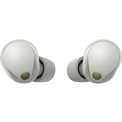 Sony WF-1000XM5 True Wireless Noise-Canceling Earbuds, Alexa Built-in, Bluetooth, in-Ear Headphones, Up to 24h Battery, Quick Charge, IPX4, Works with iOS & Android - Silver/Gold International Version - color: Silver