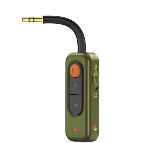 2-in-1 Bluetooth Wireless Audio Transmitter,3.5mm Audio Jack Adapter,Wireless Bluetooth 5.4 Transmitter and Receiver,Suitable for Cars,Computers,Home theaters and Gyms.