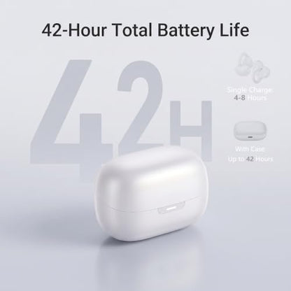 Open Ear Clip-On Earbuds, Starry Blue | Bluetooth 6.0, Dual 11mm Drivers, Silicone Air Cushion, ENC Noise Cancelling Mic, IPX6 Waterproof, 42H Playtime