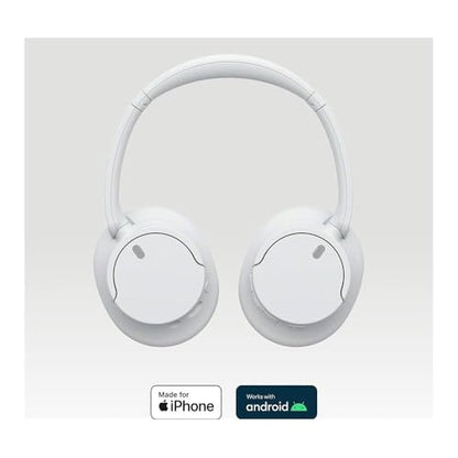 Sony WH-CH720NW Noise Canceling Wireless Bluetooth Headphones - Built-in Microphone - up to 35 Hours Battery Life and Quick Charge - Matte White - color: Matte White