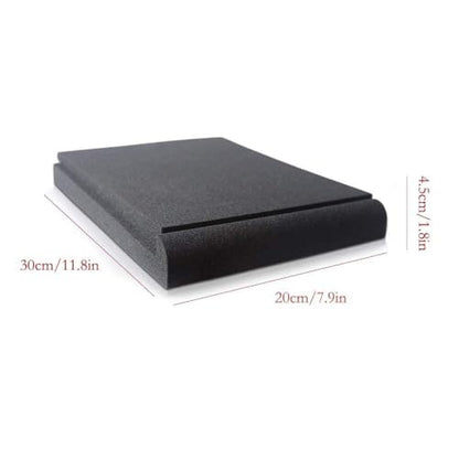Studio Monitor Isolation Pads, 2Pcs Acoustic Foam Panels for Monitors Speaker, Acoustic Isolation Pads High Density Acoustic Foam Fits Most Speaker Stands