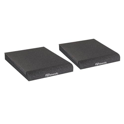 Gator Frameworks Pair of (2) Acoustic Foam Isolation Pads for Studio Monitors, Fits 6.5" Speakers (GFW-ISOPAD-MD) - size: Medium
