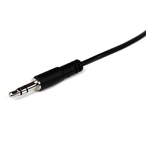 StarTech.com 2m Slim 3.5mm Stereo Extension Audio Cable - Male / Female - Headphone Audio Extension Cable Cord - 2x Mini Jack 3.5mm - 2 m (MU2MMFS) Black | Headphone Audio Extension Cable Cord, 2x Mini Jack 3.5mm - size: 6 ft / 2m, style: Slim