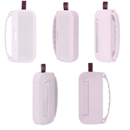 Lebakort 2nd Gen Silicone Cover Compatible with Bose SoundLink Flex 2nd Gen/SoundLink Flex Portable Speaker (Petal Pink Cover) - color: Petal Pink Cover