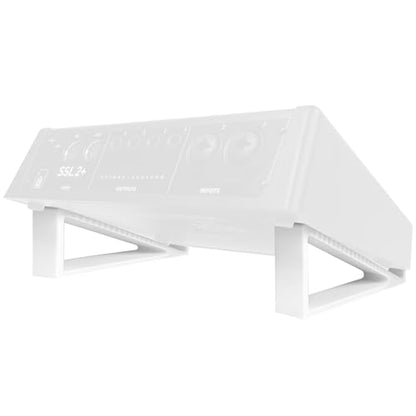 Musiin Audio Interface Stand compatible with SSL2+ MK2,ID14 MK2,Apollo X4 - color: White