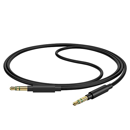 GEEKRIA Audio Cable Compatible with Sony WH-1000XM6/1000XM5/1000XM4, XB920N/XB910N, CH720N, ULT Wear Headphones Cable, 1/8" (3.5mm) to 3.5mm Replacement Stereo Cord (4 ft/1.2 m)
