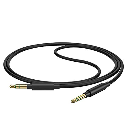 GEEKRIA Audio Cable Compatible with Sony WH-1000XM6/1000XM5/1000XM4, XB920N/XB910N, CH720N, ULT Wear Headphones Cable, 1/8" (3.5mm) to 3.5mm Replacement Stereo Cord (4 ft/1.2 m)
