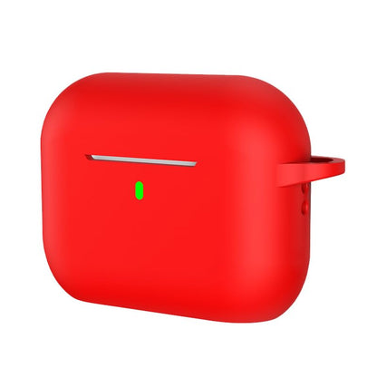 Shockproof Silicone Cover for Wireless Earbuds Case Shell with AntiScratch Protections Nonslip Grip Protector - color: Red