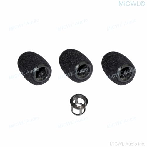 5Pcs/Lot Plastic Snap Foam Cover Windscreen Sponge For Shure Beta98H/C MX412 418 Instrument Gooseneck Microphone Stand Case