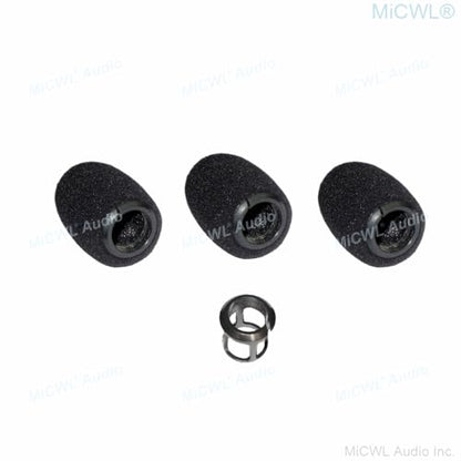 5Pcs/Lot Plastic Snap Foam Cover Windscreen Sponge For Shure Beta98H/C MX412 418 Instrument Gooseneck Microphone Stand Case