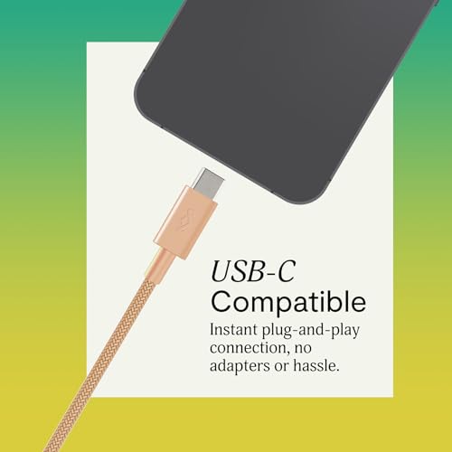 House of Marley Smile Jamaica USB-C Wired Earbuds with Microphone, in-Ear Headphones, 9.2mm Driver, Tangle-Resistant Cable, Plug-and-Play Earphones for Smartphones, Tablets & Laptops (Copper) - color: Copper