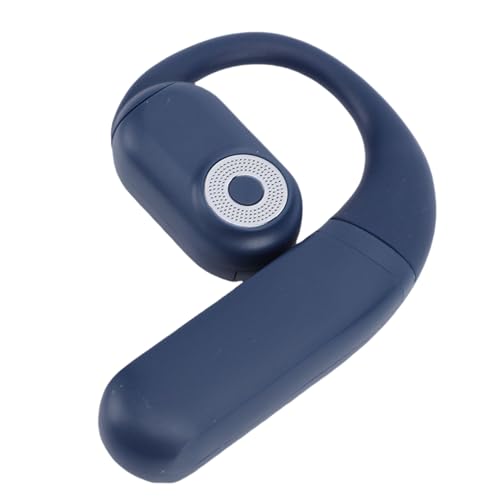 Yoidesu Single Ear Bluetooth Headset for Phone Calls with Display, Ear Piece Bluetooth Phone with 180 Rotatable Hook and Replaceable Battery for Daily Use (Blue) - color: Blue